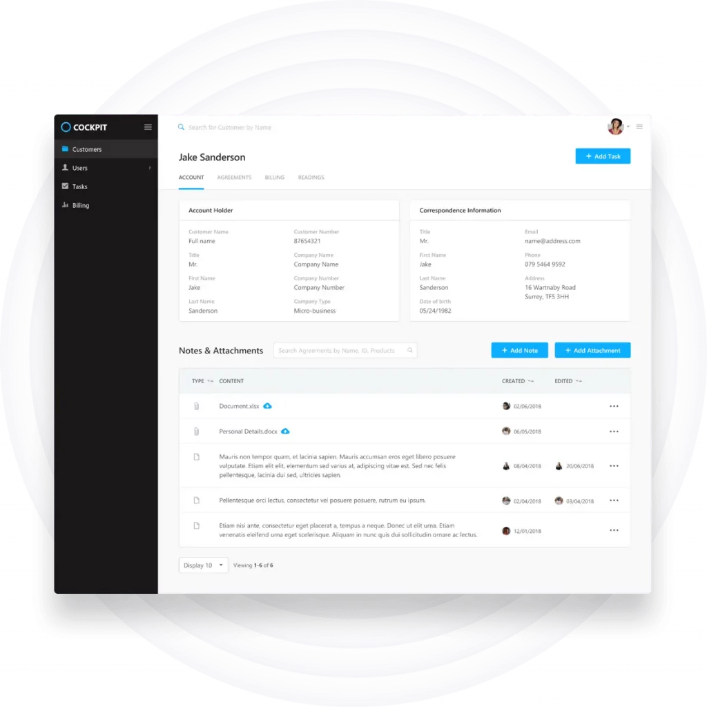 Account and Data Management