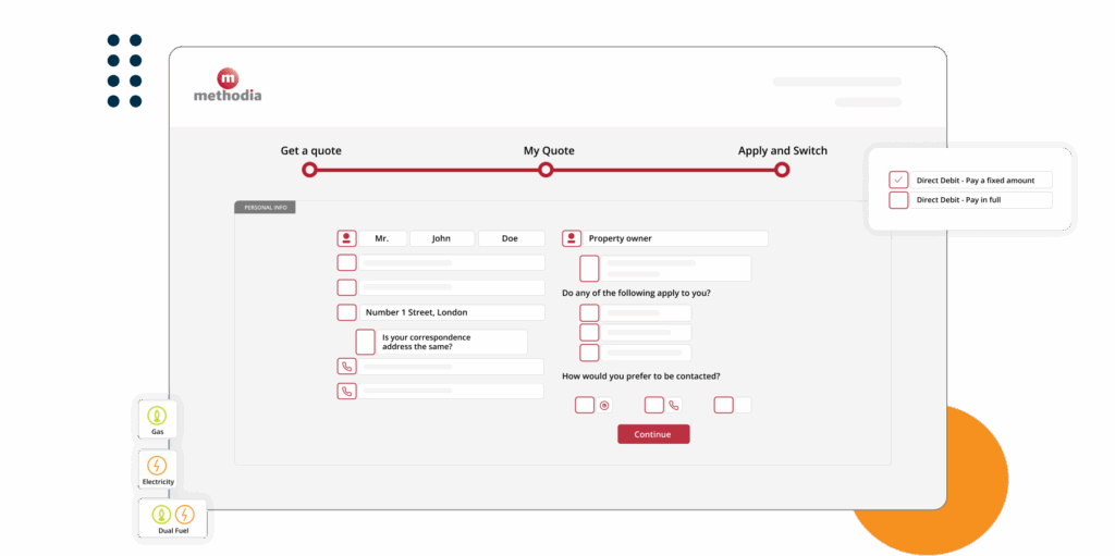 customer-switching portal Methodia