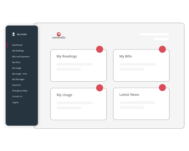 methodia Utility Self-Service Portal